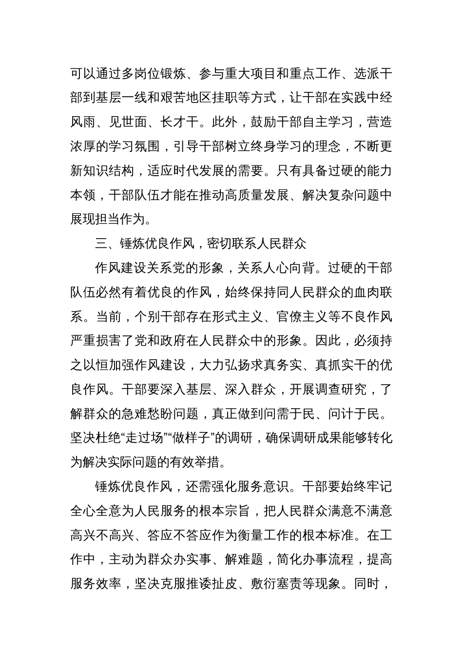 打造过硬干部队伍：筑牢事业发展的坚实根基_第3页