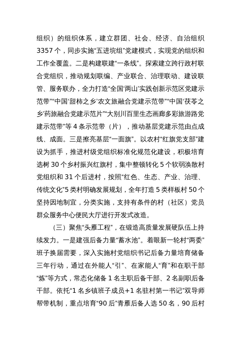 2025年抓基层党建工作总结（市委）_第2页
