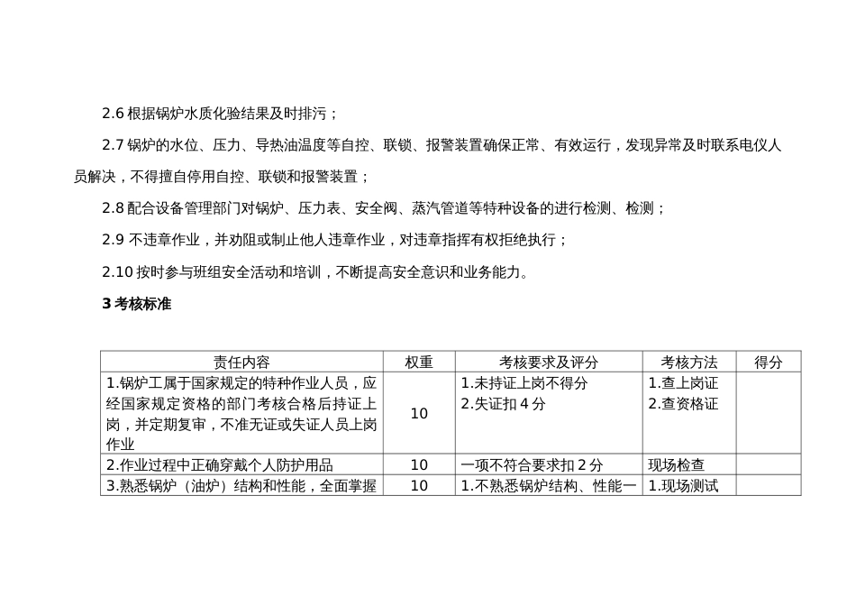 某公司锅炉工（油炉工）的安全职责_第2页