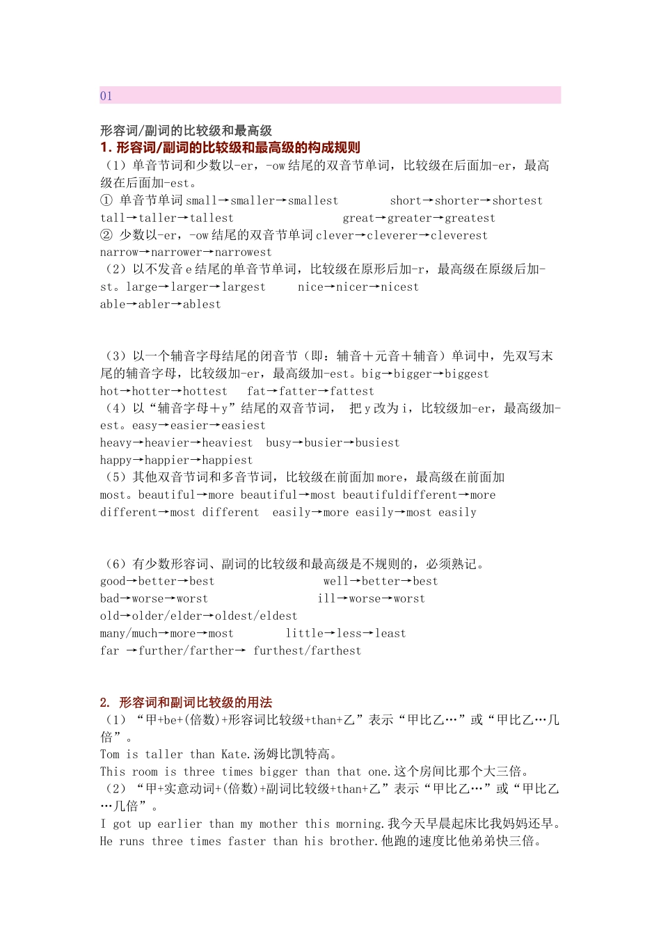 初二英语【语法难点】知识点总结_第1页
