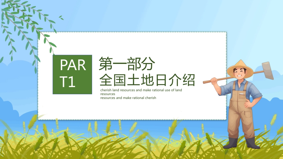 6月25日全国土地日PPT保护耕地珍惜资源主题教育课件_第3页