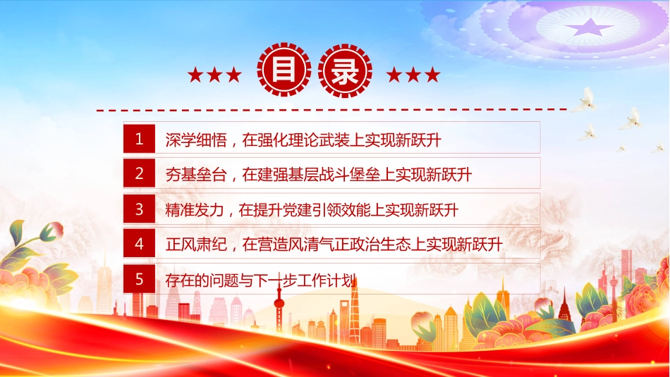 2025年上半年党建工作情况总结PPT模板_第3页