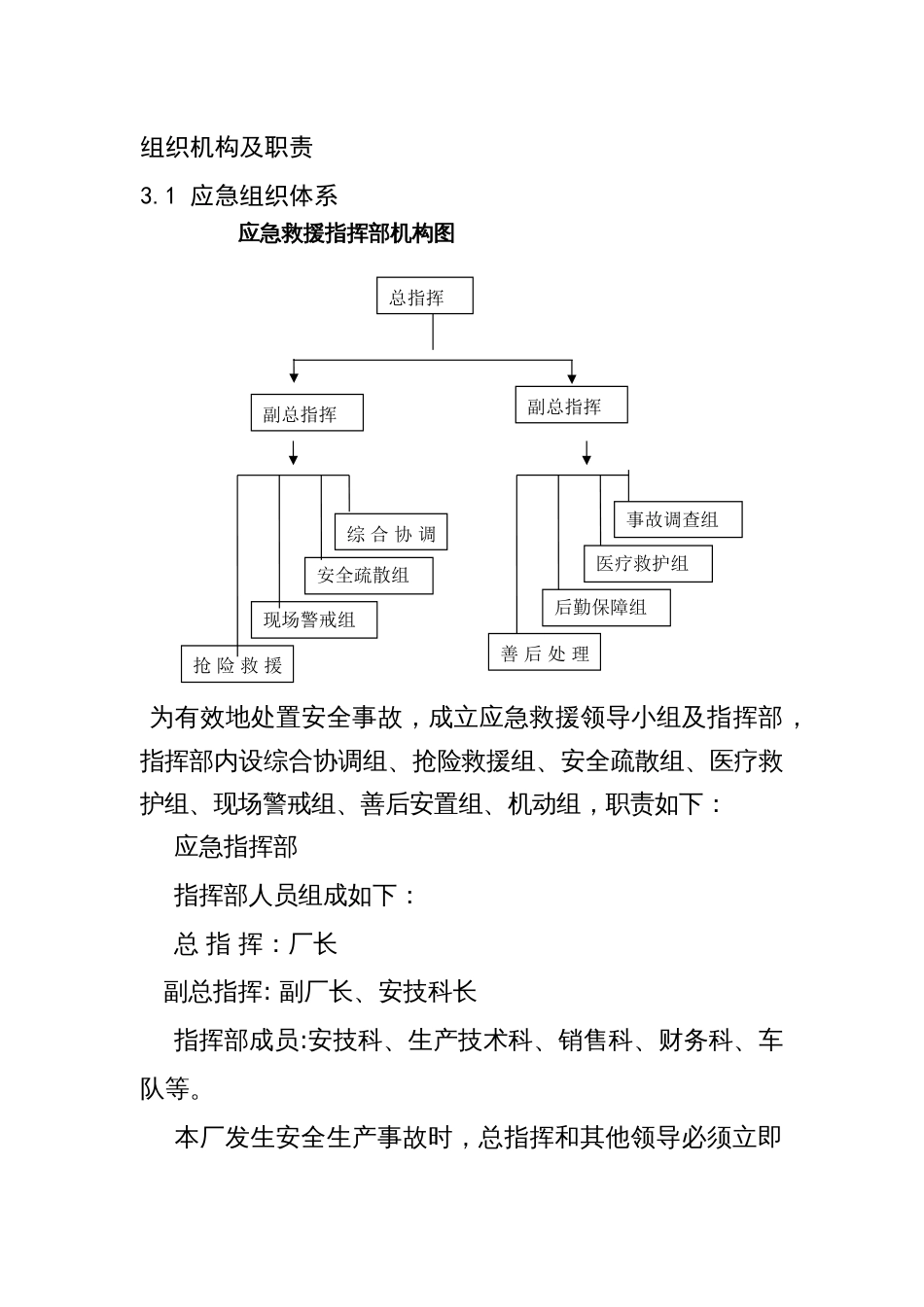 某公司应急救援组织机构及职责_第1页