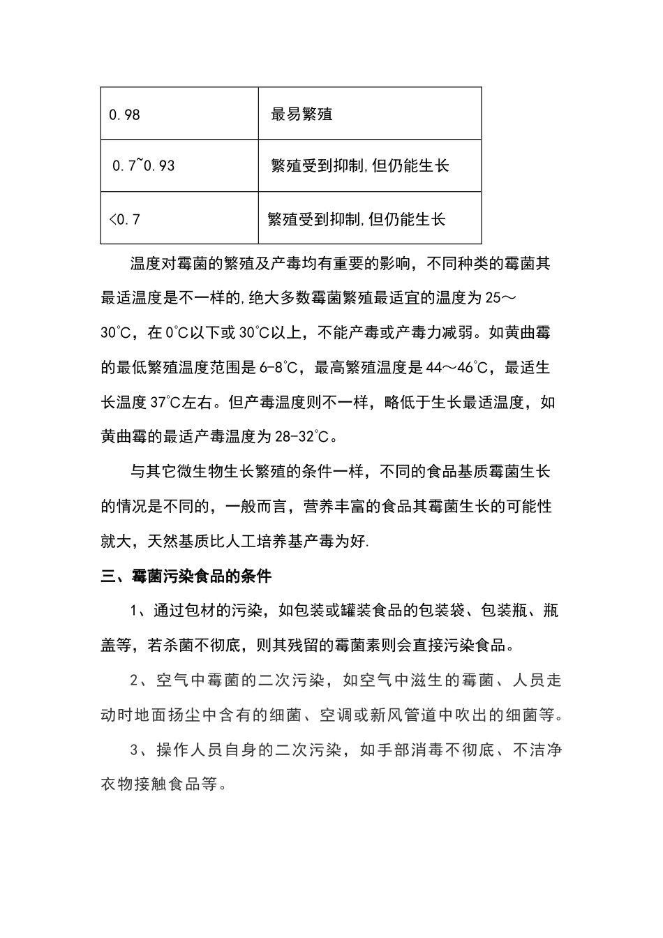 食品生产车间霉菌的生长及控制_第2页