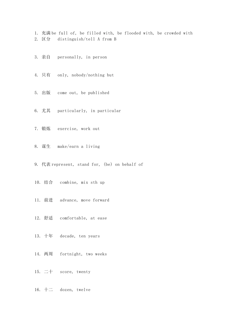 高考英语考试 236个 高频同义转换词_第1页