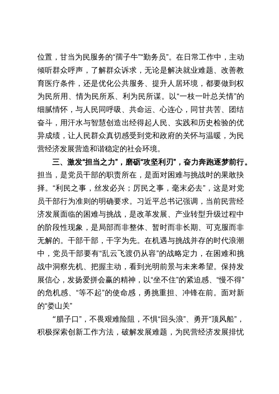 学习贯彻2025在民营企业座谈会上的重要讲话研讨心得体会8篇_第3页