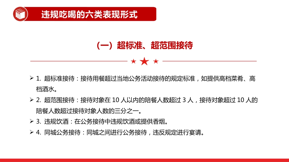 2025违规吃喝超标接待的六类表现形式及自纠建议PPT学习课件_第3页