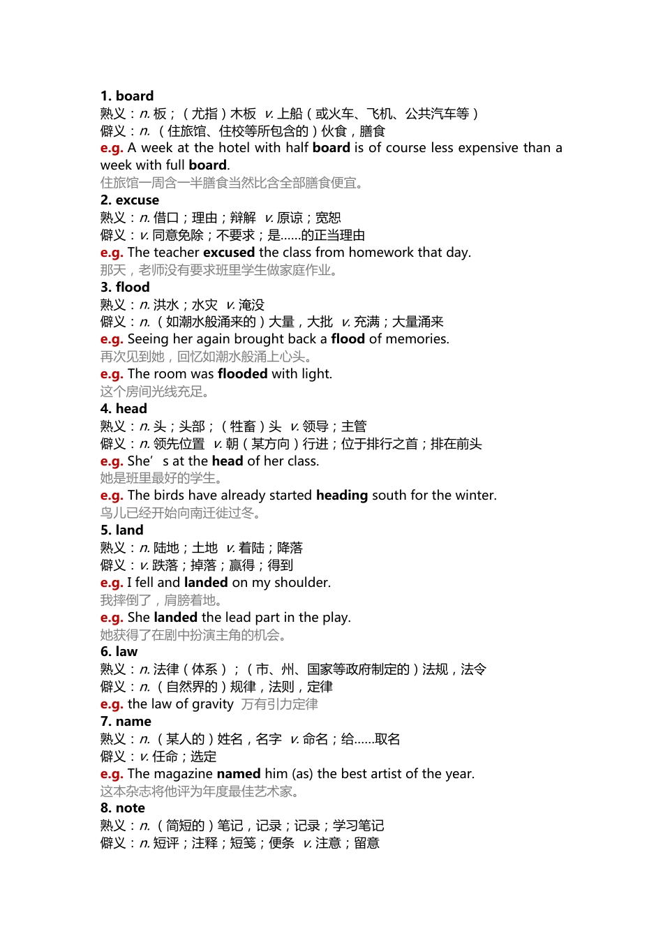 高中英语常考熟词僻义大揭-秘_第1页