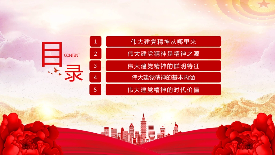 2025年中国共产党成立104周年PPT弘扬伟大建党精神_第3页