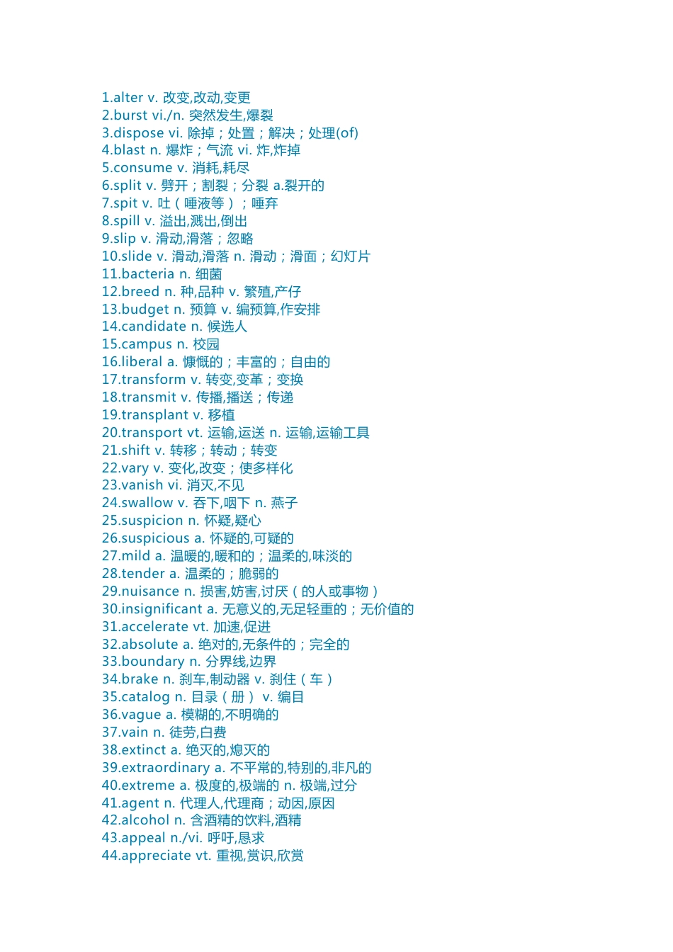 690个近年高中英语考试高频词汇整理_第1页