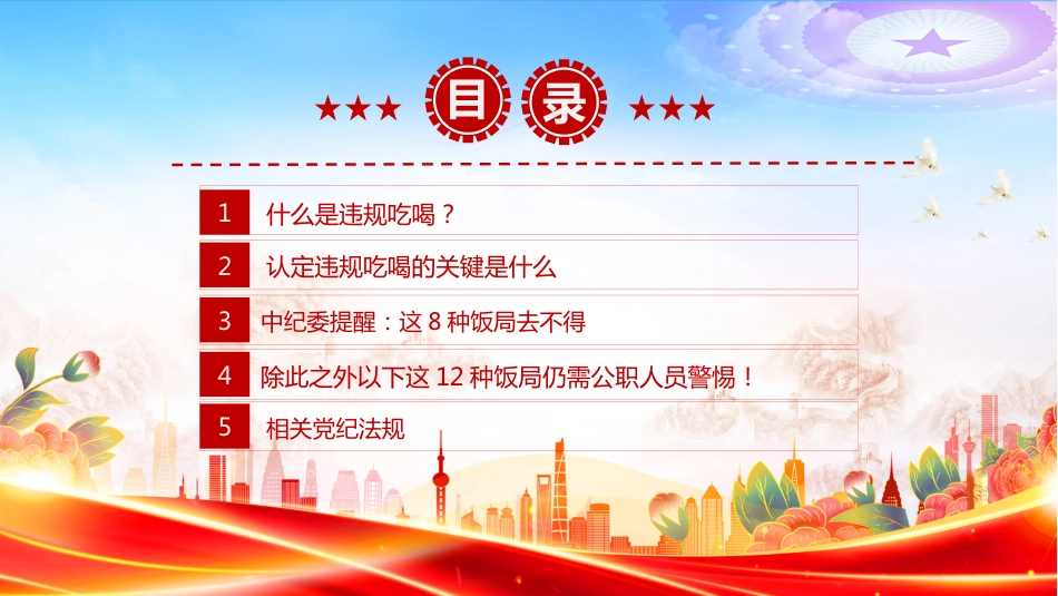 2025党员干部严禁参与的20类违规吃喝情形PPT学习课件_第3页