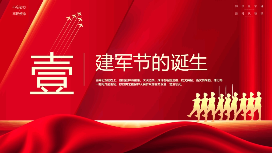 2025八一建军节PPT热烈庆祝中国 人民解放军建军98周年_第3页