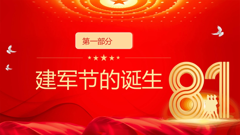 八一建军节热烈庆祝建军98周年PPT强国必须强军军强才能国安_第3页