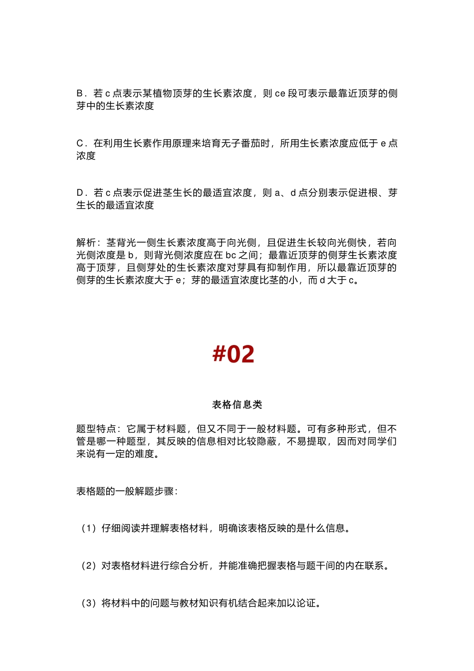 高中生物4类常考题型全解析_第2页