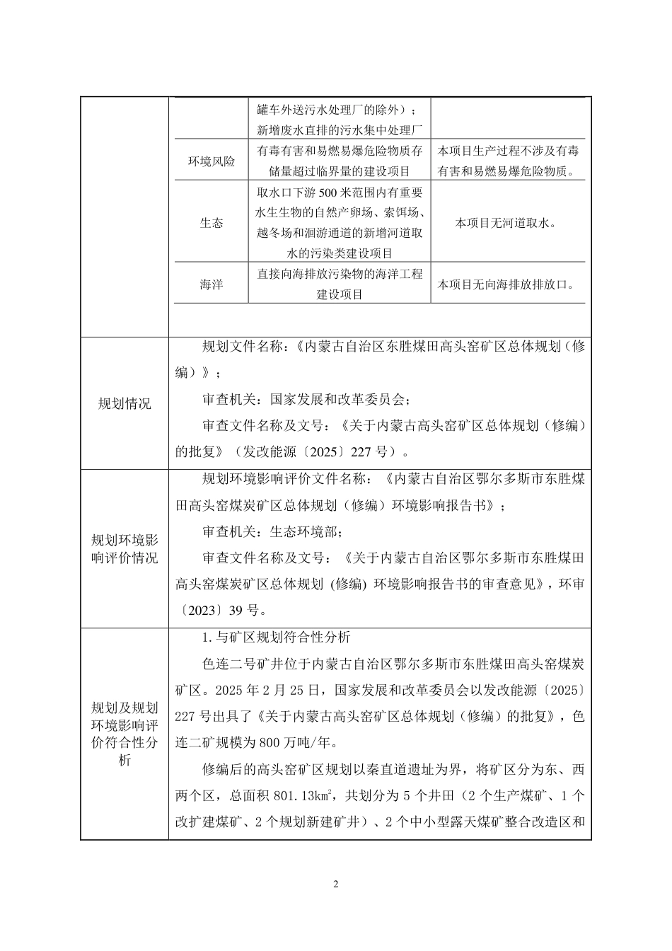 连二矿利用煤矸石协同生态修复治理试验基地项目环评表_第3页