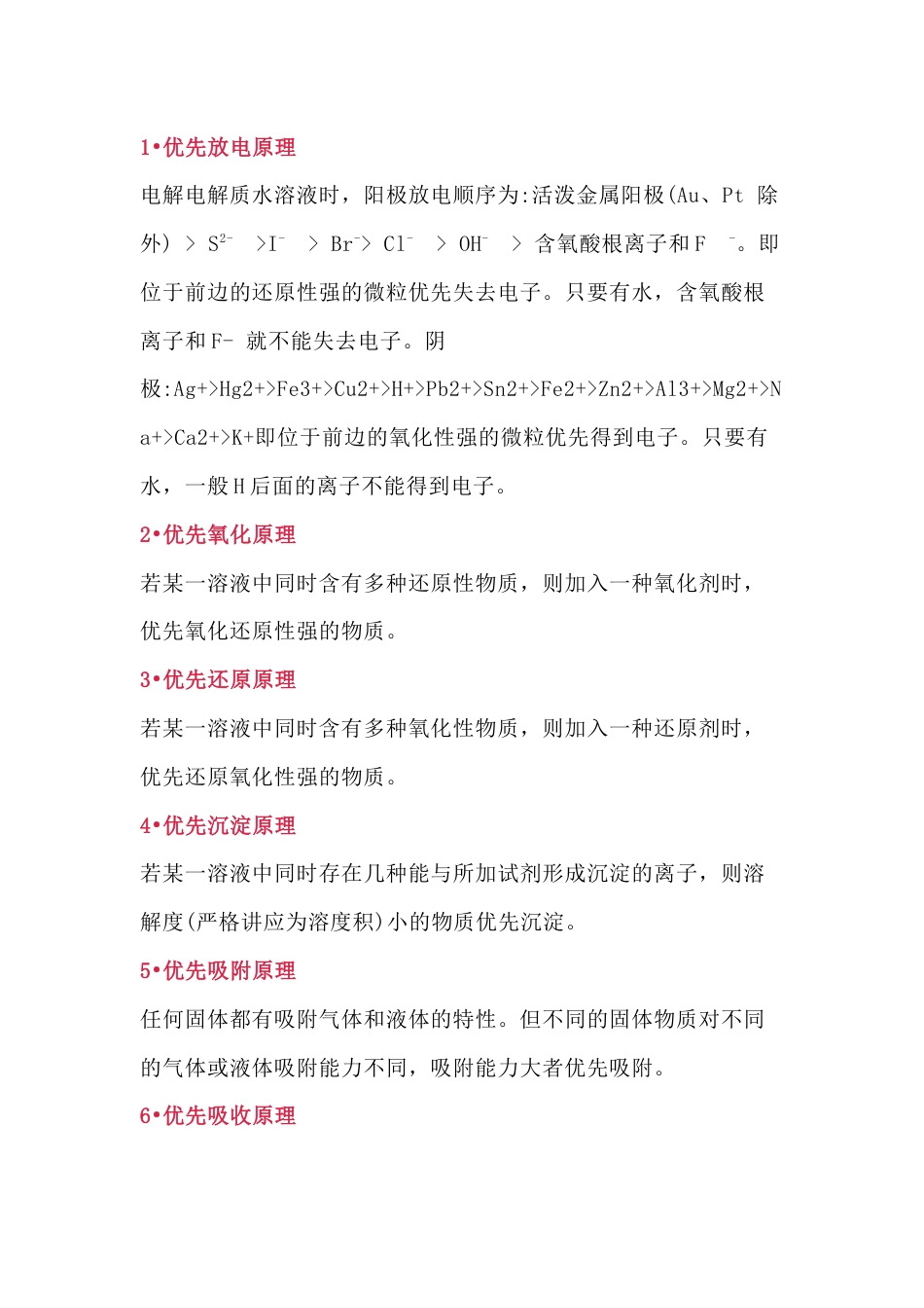 高中化学中的16条优先原理_第1页