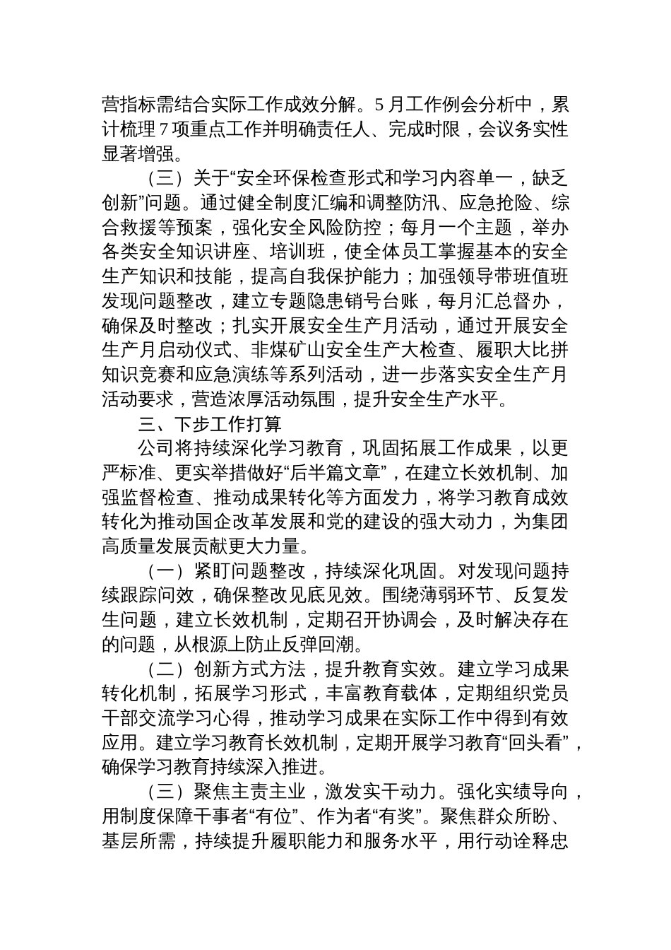 2025公司开展深入贯彻作风建设专题情况自查报告_第3页