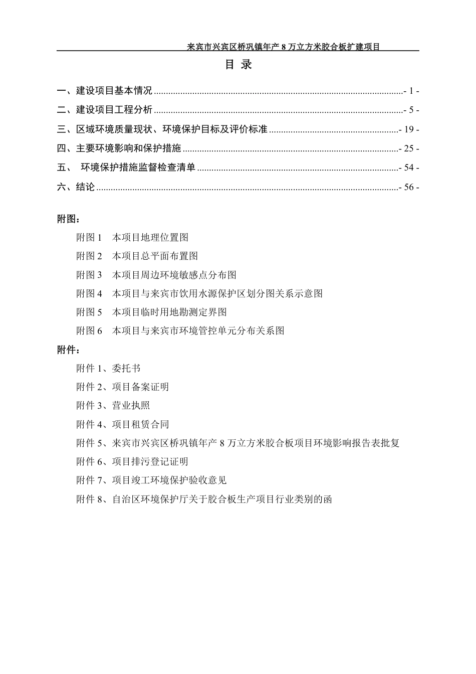 来宾市兴宾区桥巩镇年产8万立方米胶合板扩建项目环境影响报告表_第1页
