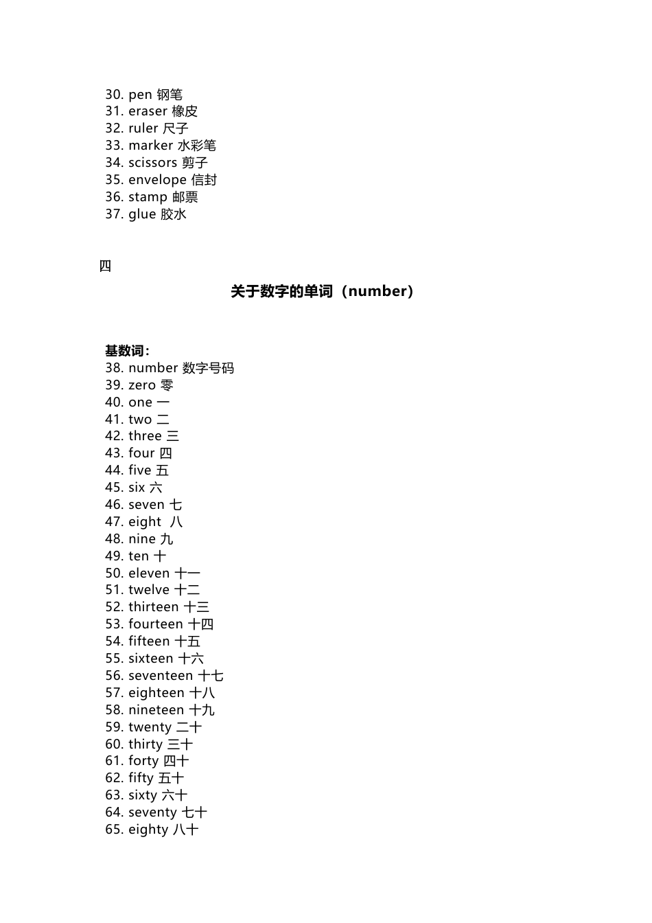 小学英语1-6年级核心单词大全_第2页