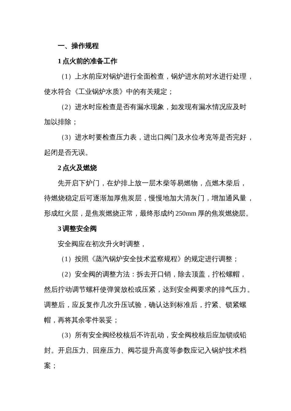 立式燃焦炭蒸汽锅炉安全操作规程_第1页