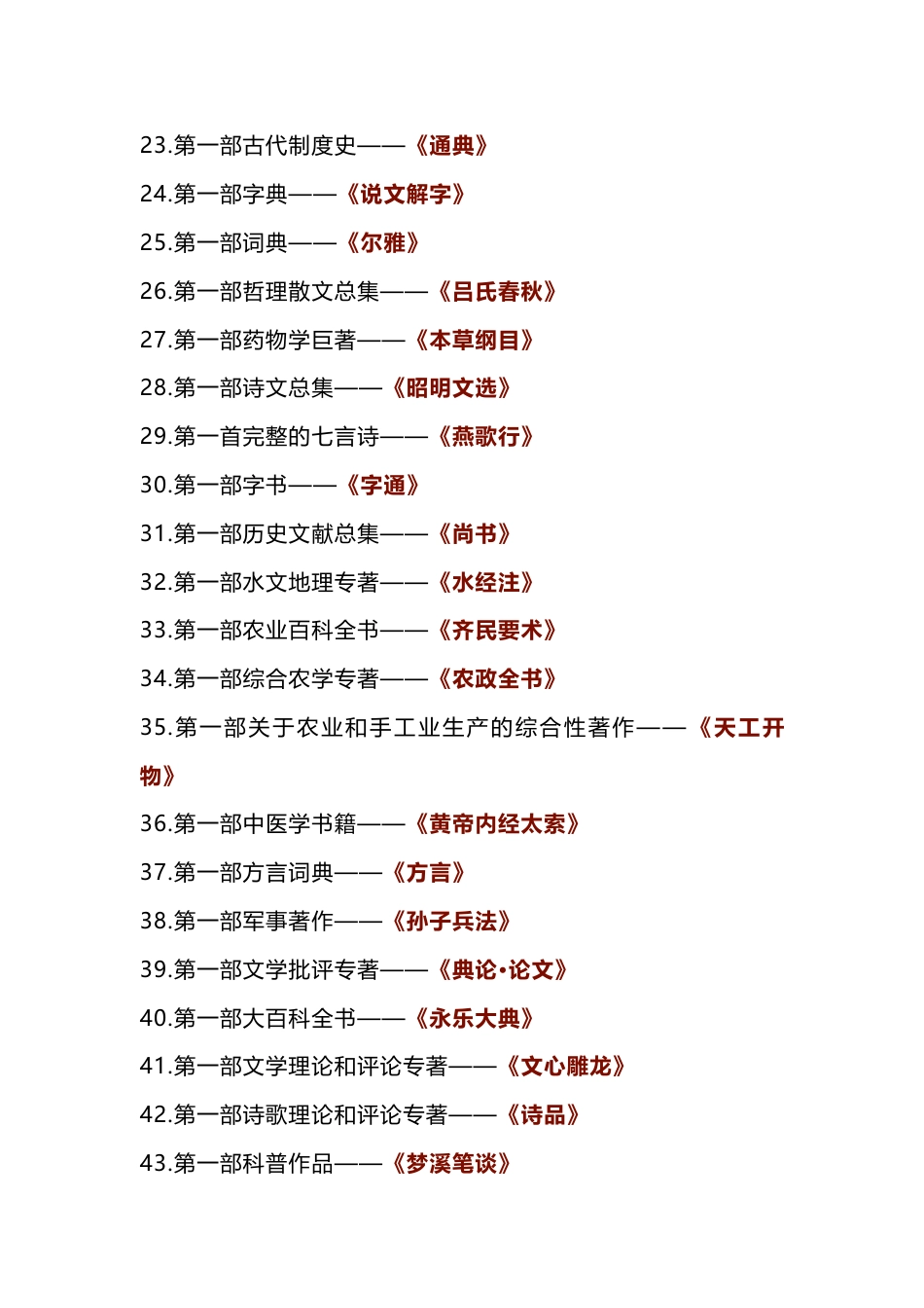 小学语文知识拓展：中国文学史上的60个“第一”_第2页