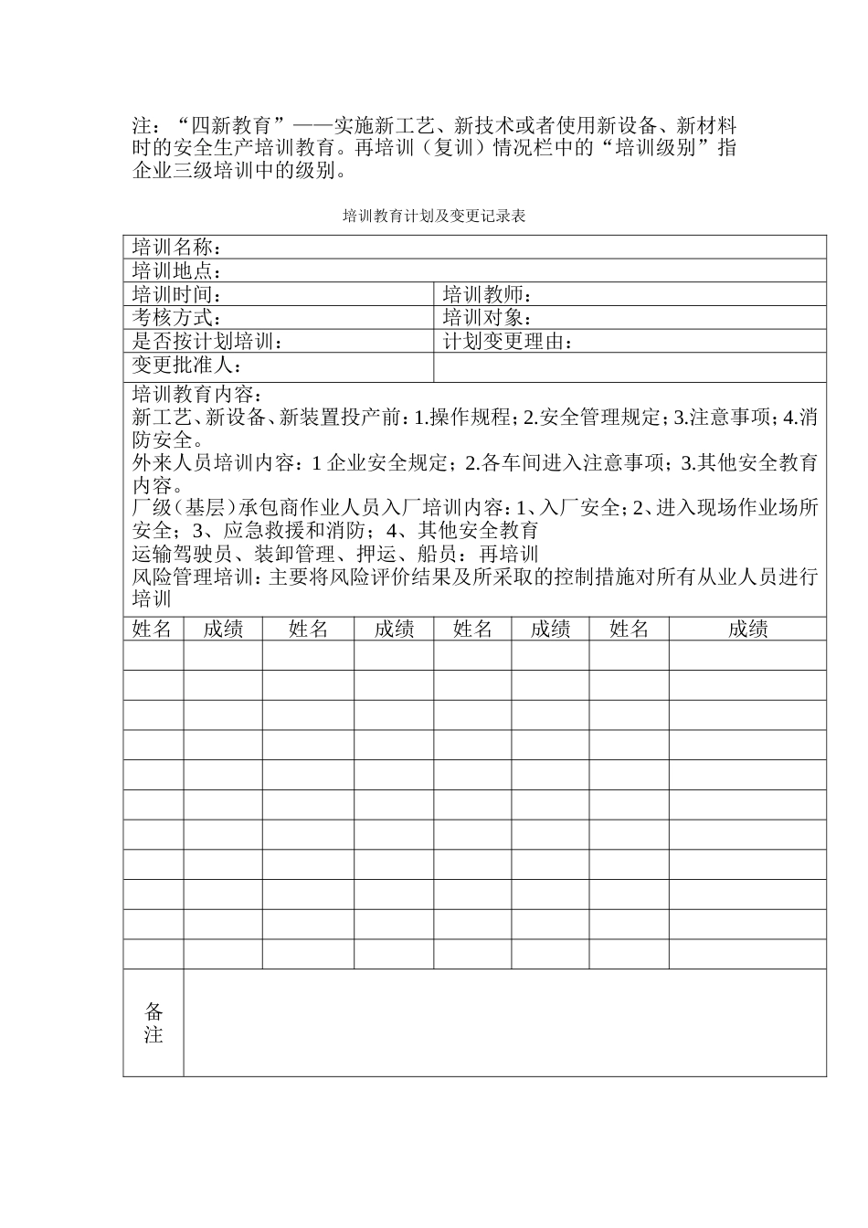 某公司安全教育培训档案_第2页