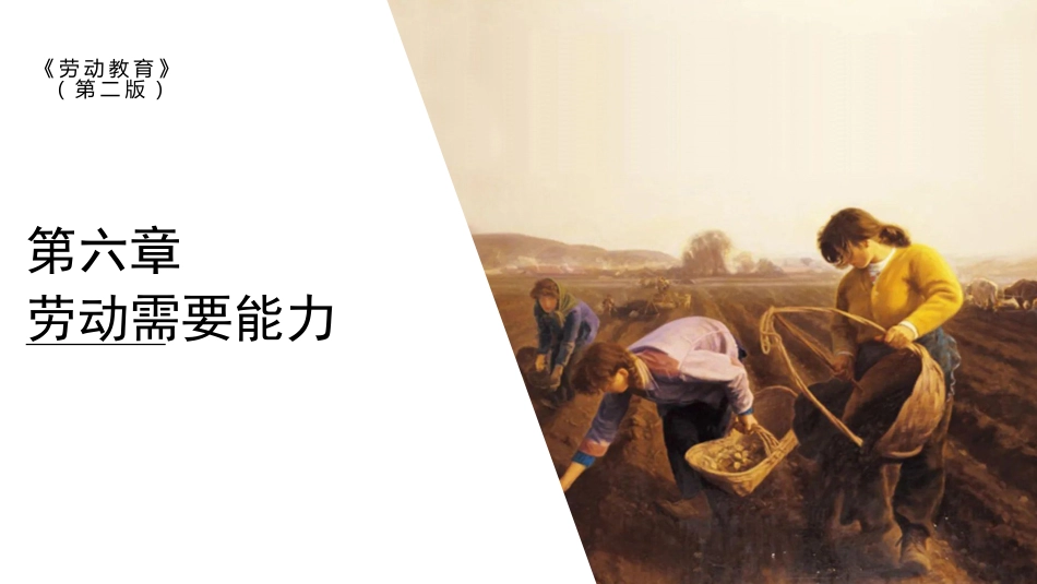 劳动教育（第二版）第六章劳动需要能力_第1页
