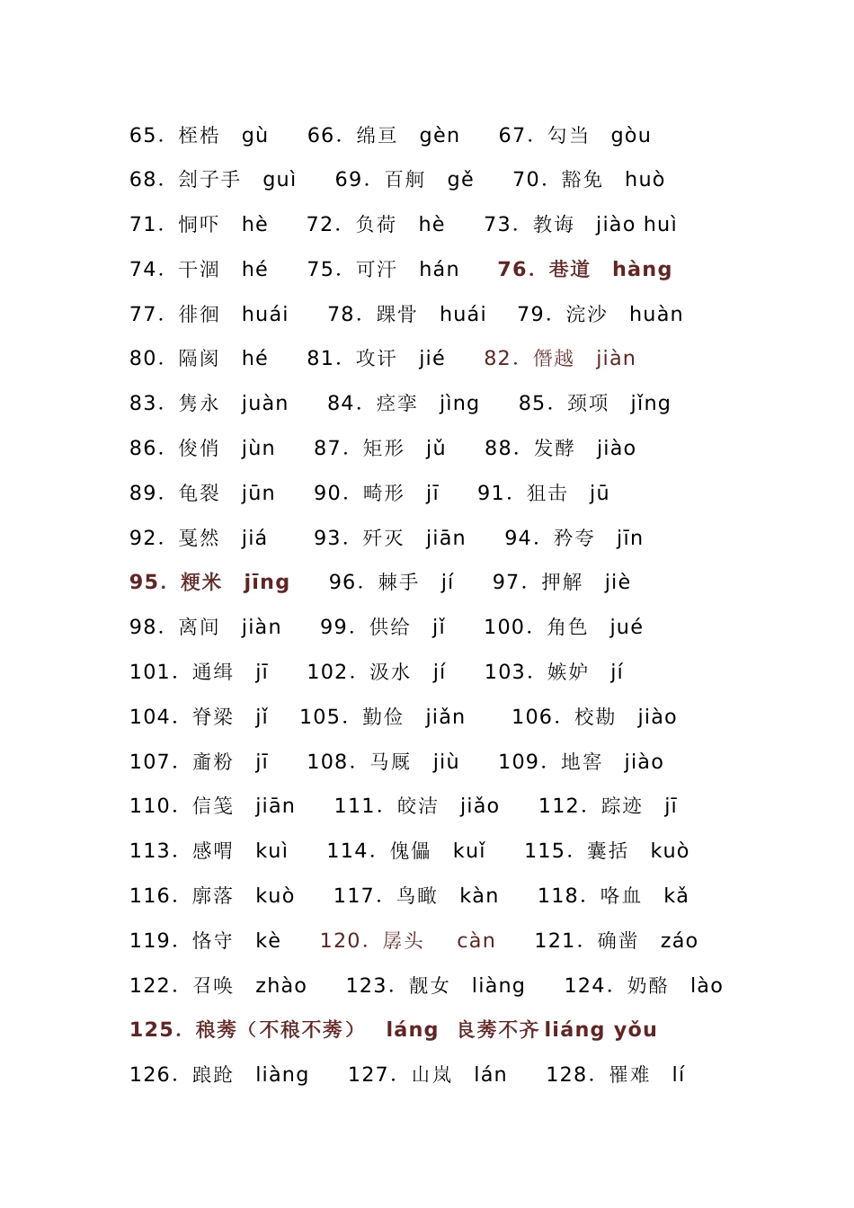 初中语文考试易错字音300个（建议收藏）_第2页