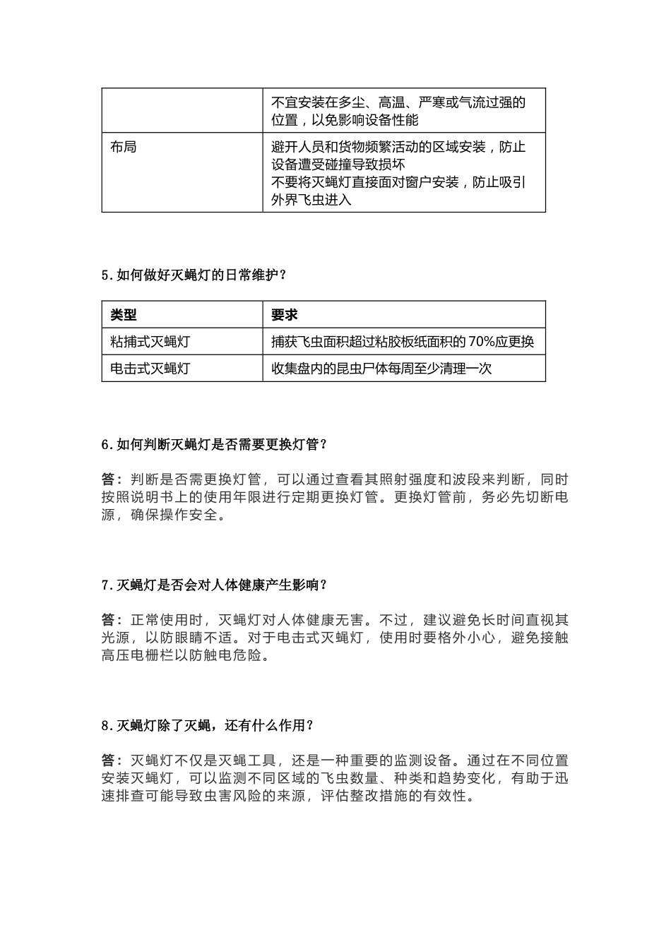 食品车间灭蝇灯常见问题含解析_第2页