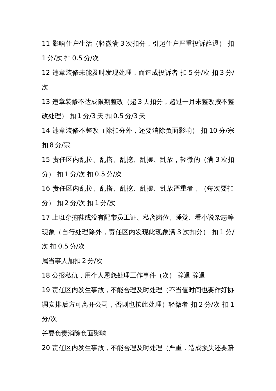 某物业公司扣罚项目_第2页