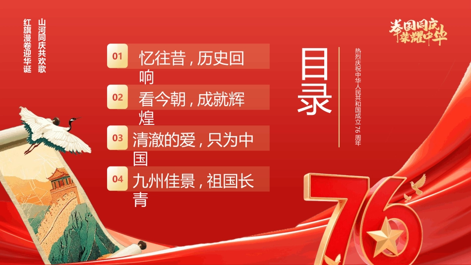 2025国庆节76周年PPT举国同庆 荣耀中华_第3页
