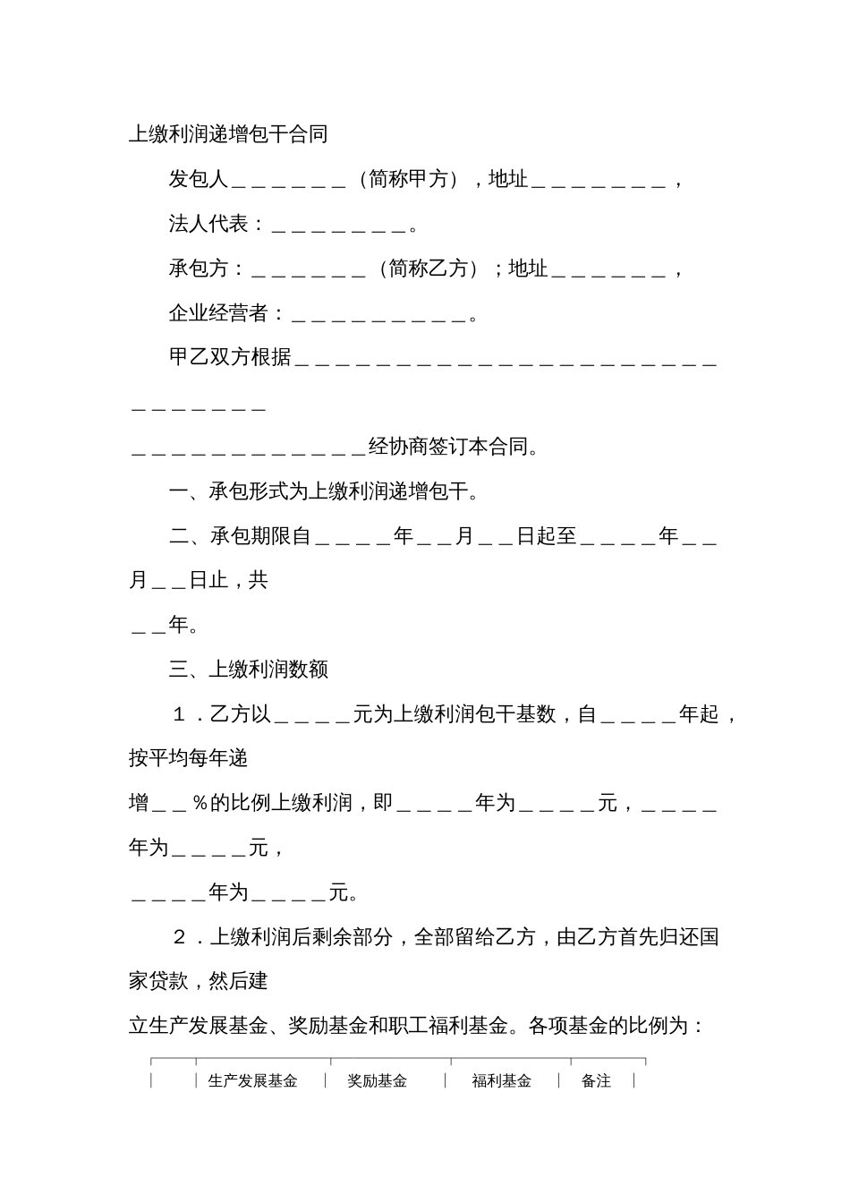 企业承包经营合同范文-3_第1页