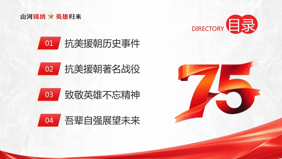 2025抗美援朝75年周纪念PPT主题班会课件_第3页