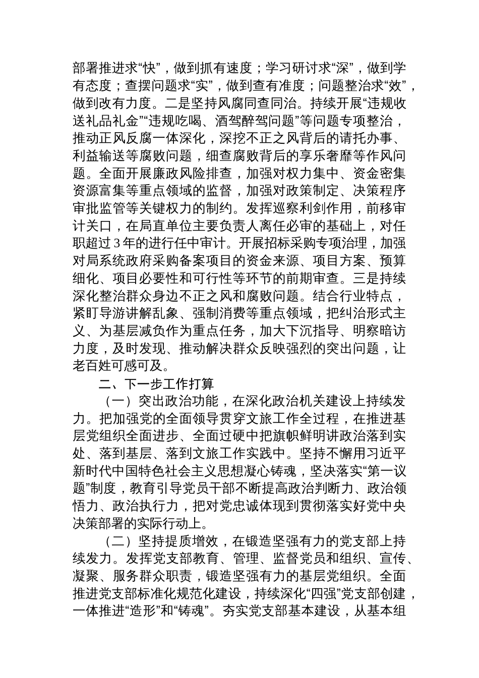 市文化和旅游局党组2025年前三季度党建工作总结_第3页