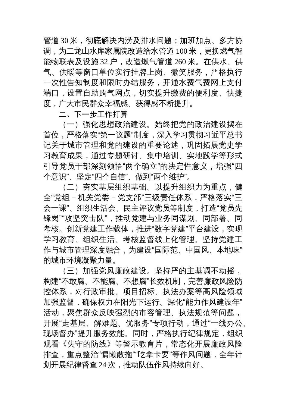 市城管局党委2025年前三季度党建工作总结_第3页