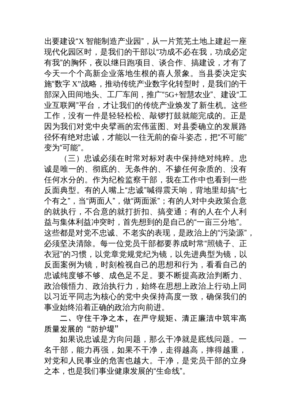 党课：以忠诚干净担当的政治品格，奋力书写高质量发展新答卷_第3页