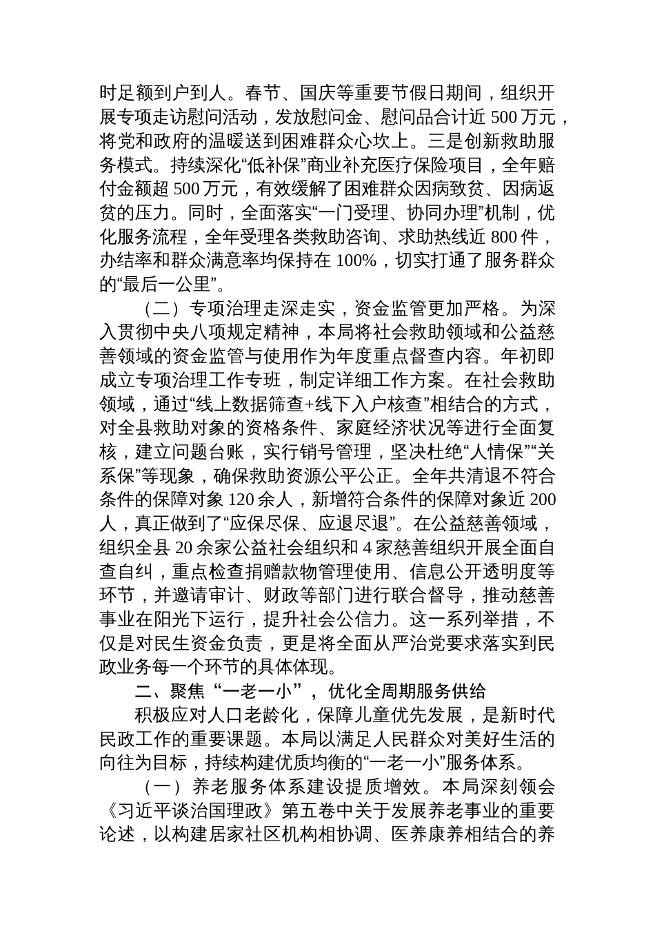 县民政局2025年度工作总结_第2页