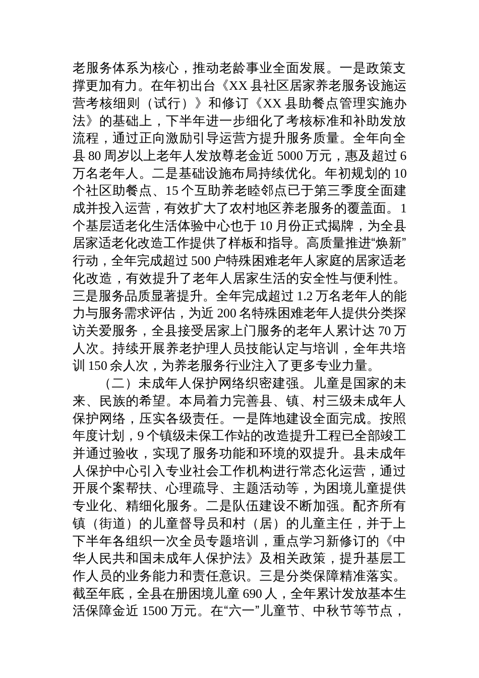 县民政局2025年度工作总结_第3页