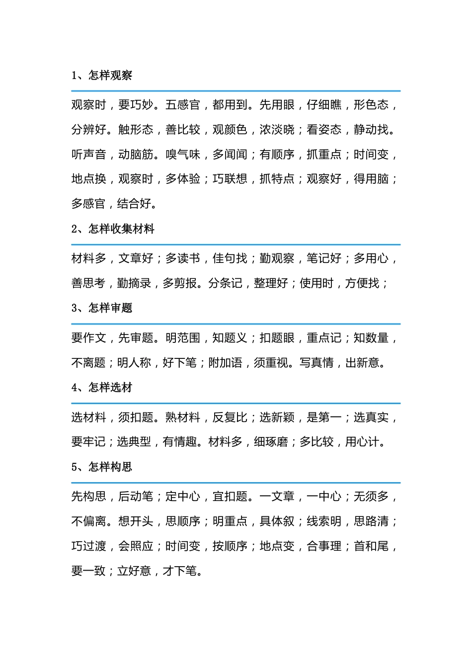 小学语文作文章法口诀_第1页