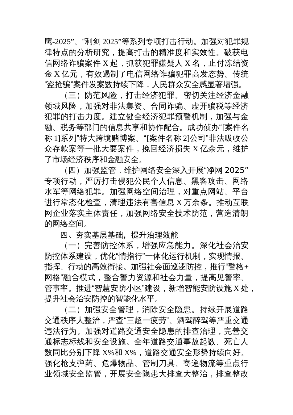 2025年公安工作总结_第3页