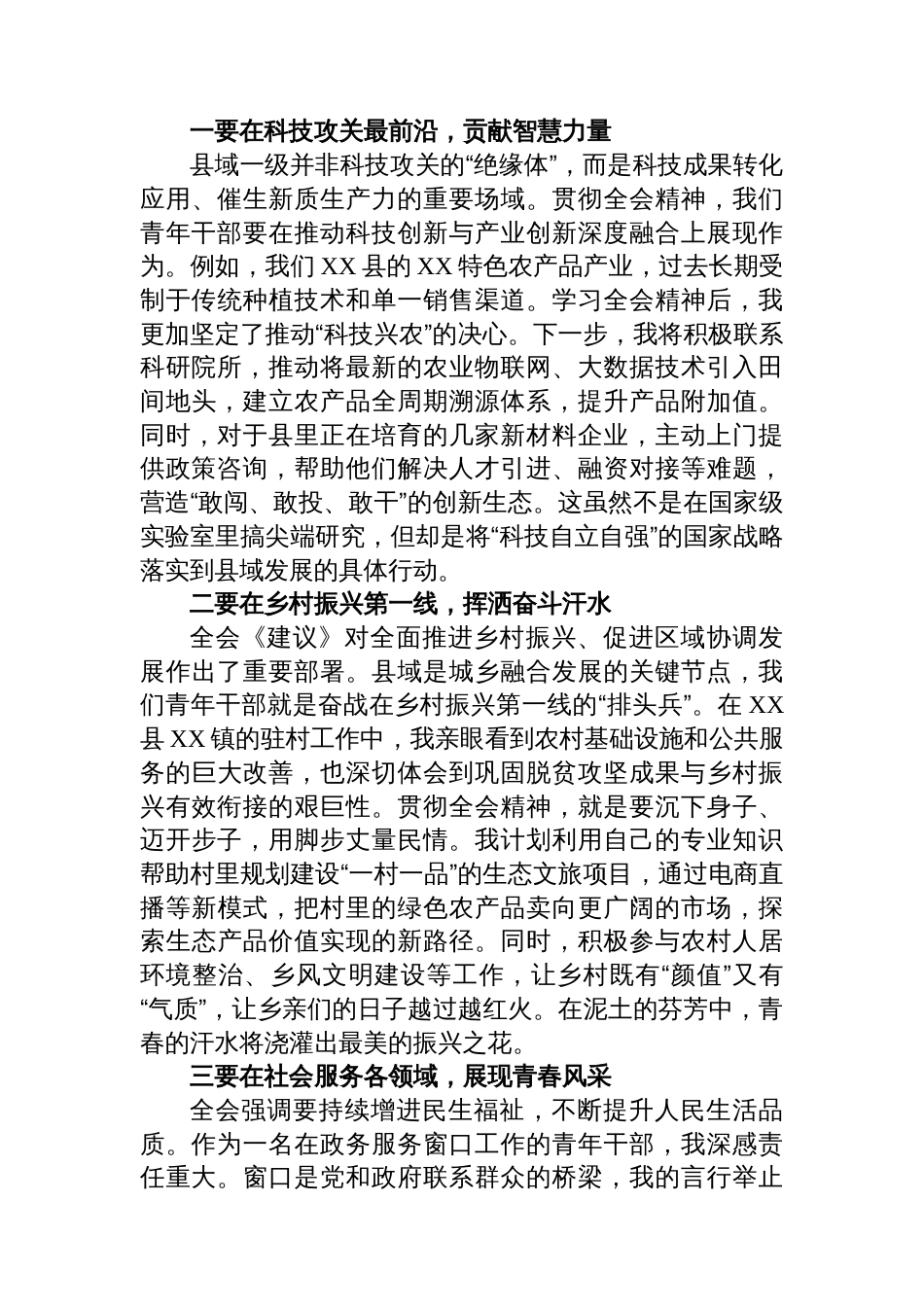 青年学习党的二十届四中全会精神心得体会_第3页