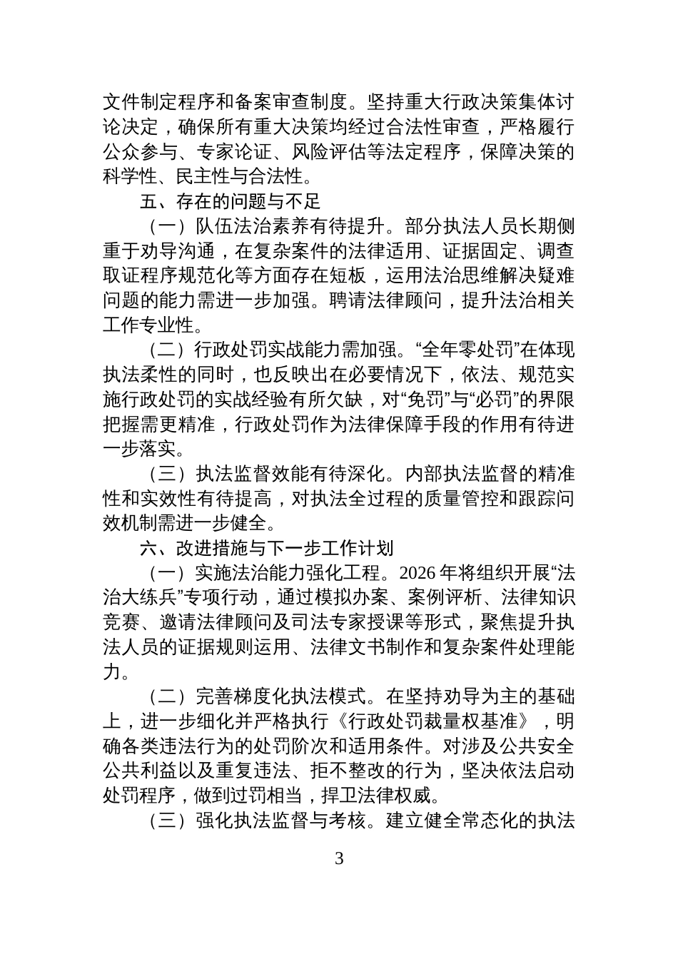 XX市城市管理局2025年度法治建设工作总结_第3页