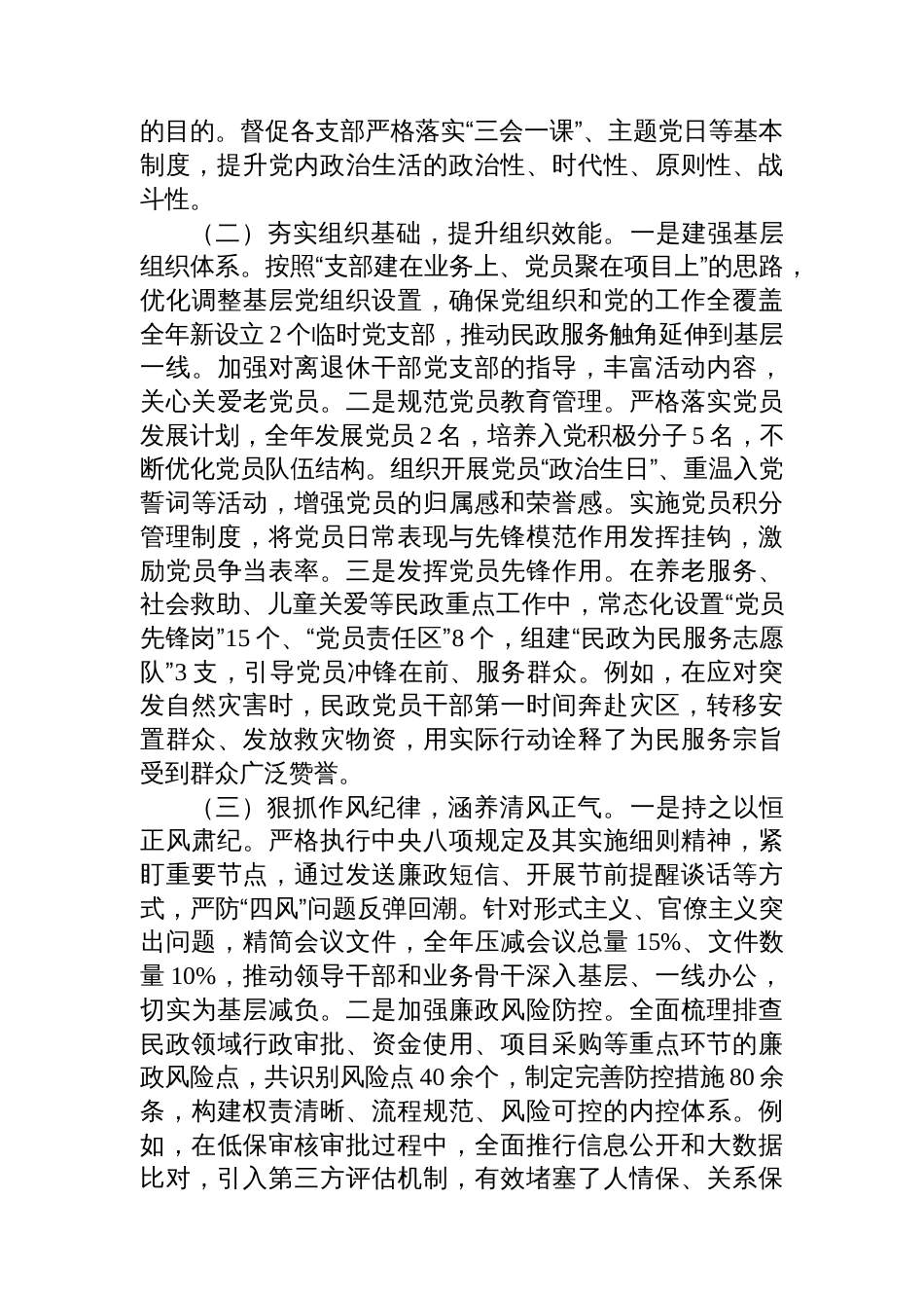 民政局2025年党建工作总结_第2页