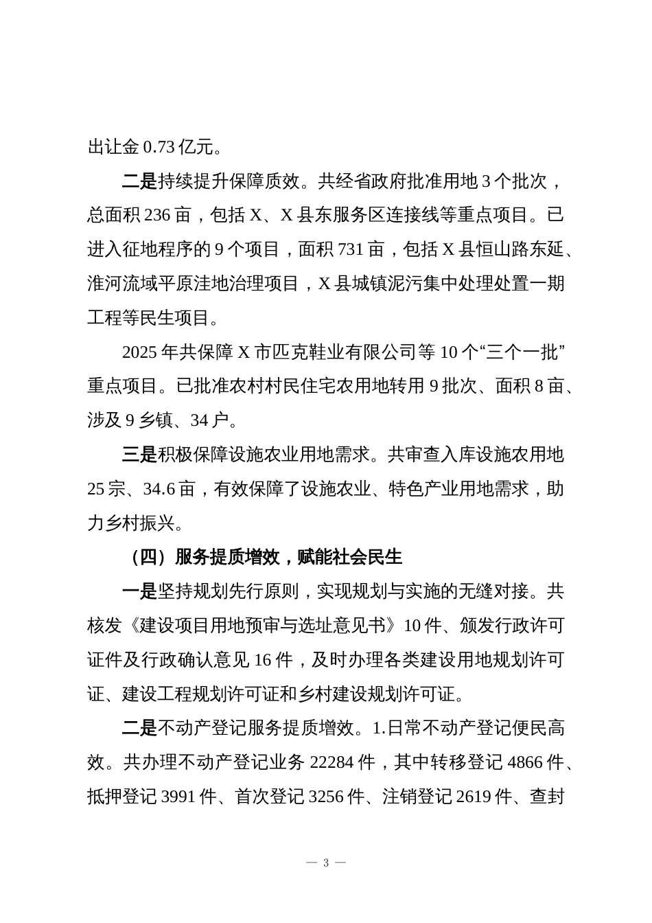 X县自然资源局2025年工作总结暨2026年工作思路_第3页