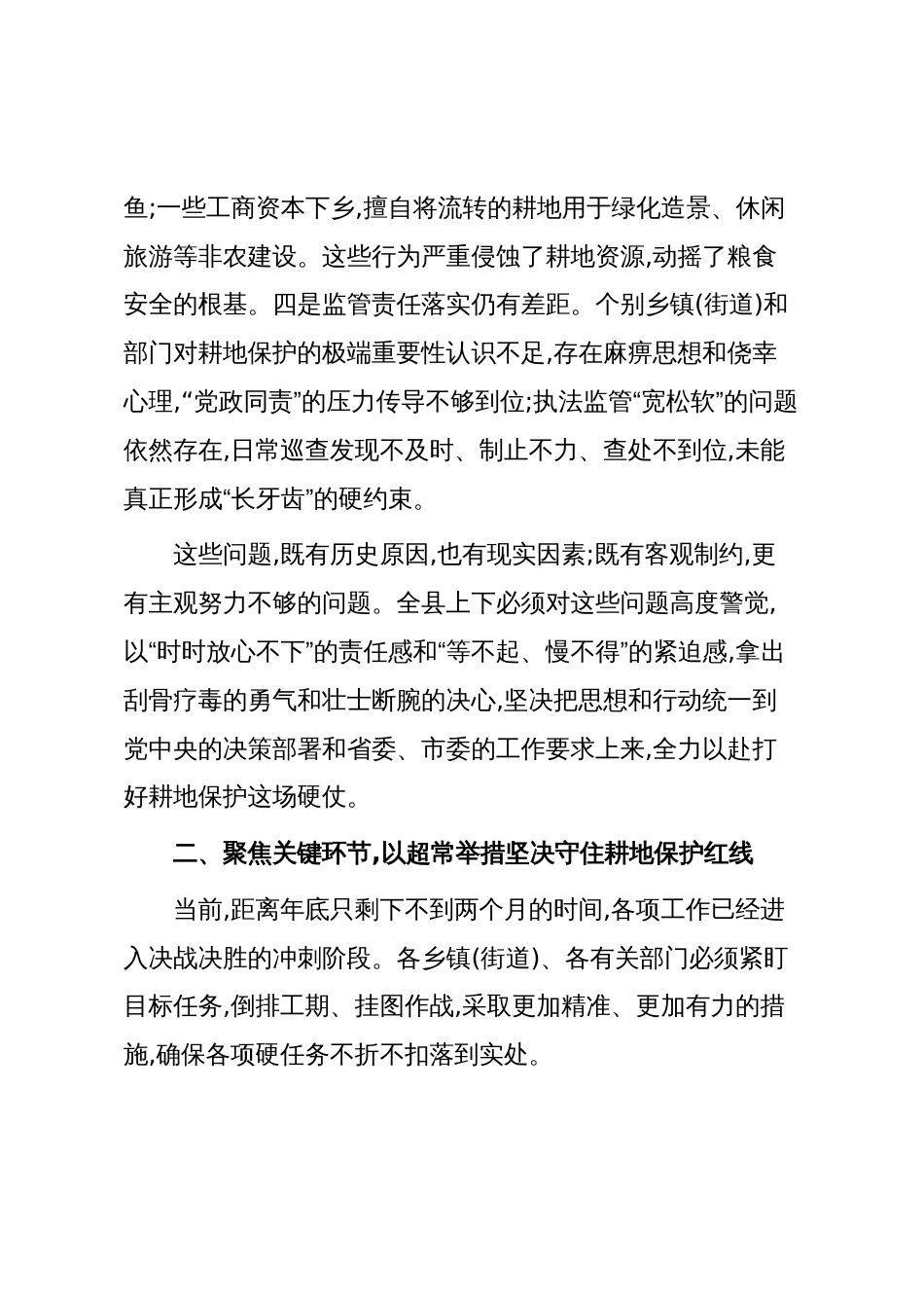 在XX县人民政府2025年耕地保护工作会议上的讲话(精品)_第3页