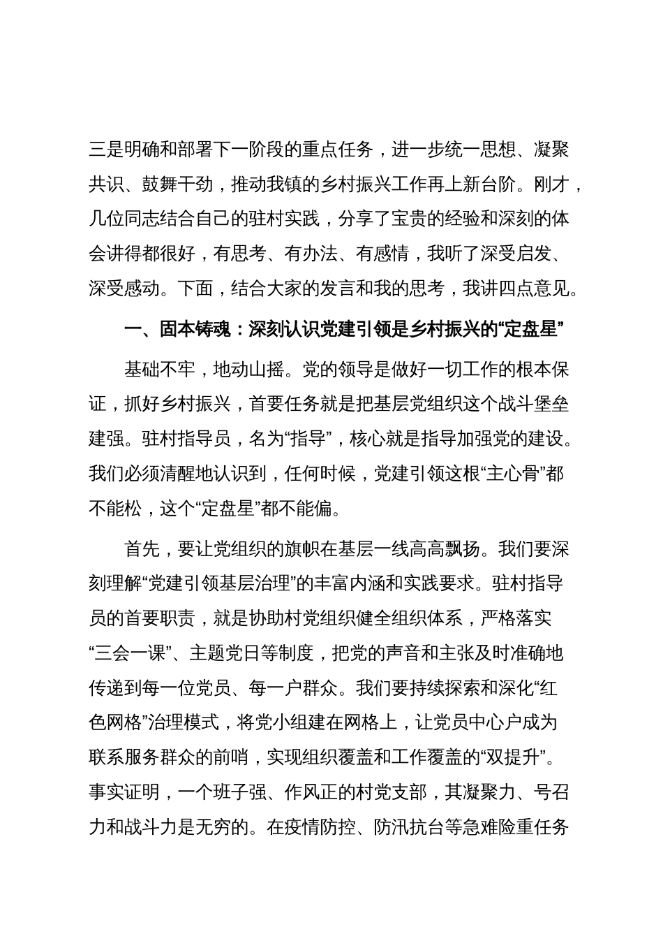 在2025年镇驻村指导员座谈会上的发言_第2页