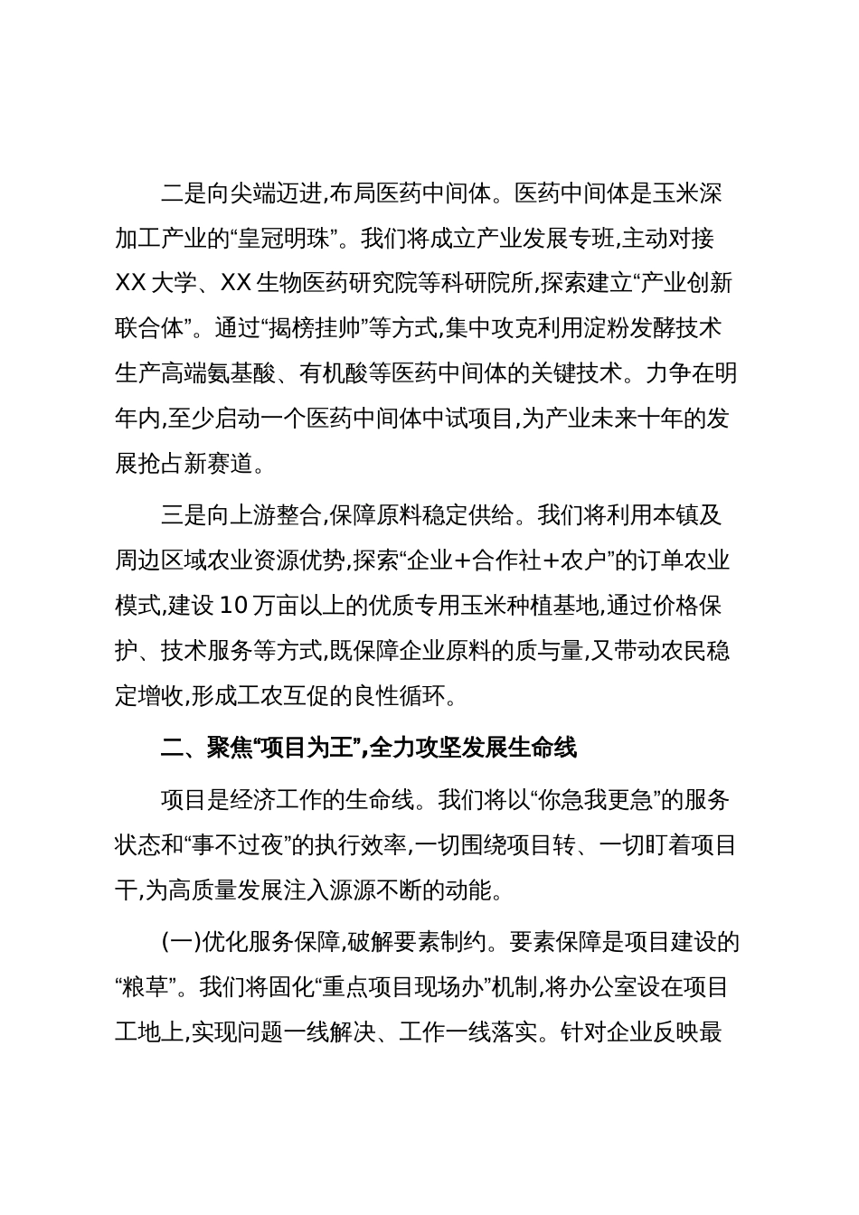 在全市年度务虚会上的汇报发言（精品）_第2页