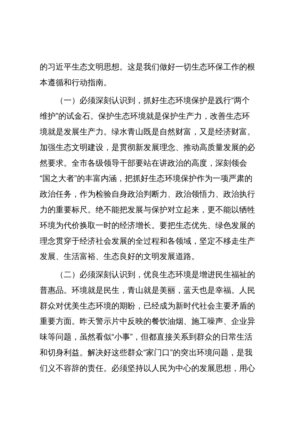 在市生态环境保护委员会2025年第四次全体会议上的讲话_第3页