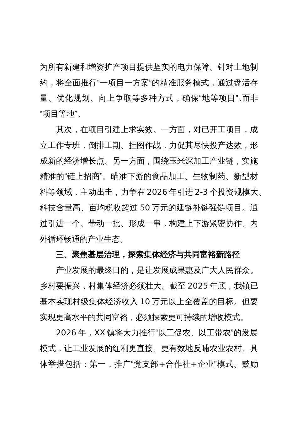 乡镇党委书记在XX市年度务虚会上的汇报发言(精品)_第3页