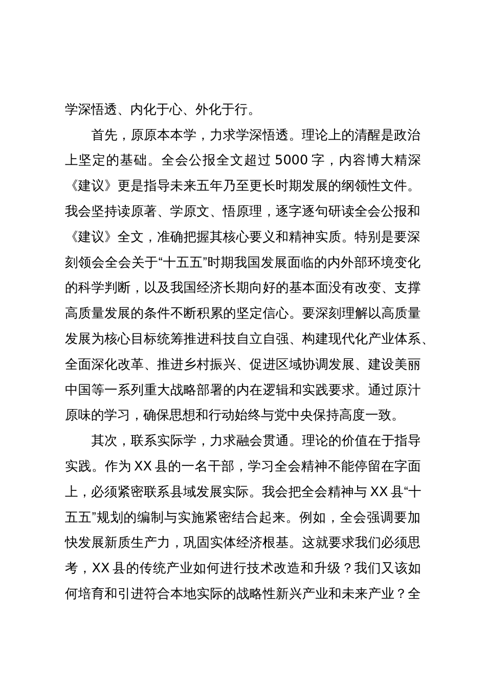某县干部学习贯彻党的二十届四中全会精神心得体会（精品）_第2页